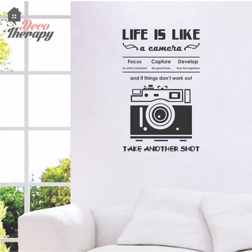 Life Is Like A Camera V2 Wall Sticker