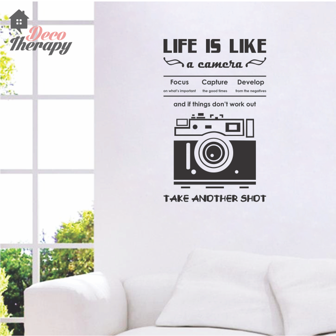 Life Is Like A Camera V2 Wall Sticker