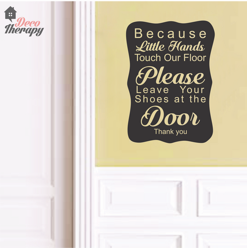 Little Hands Touch Our Floor V1 Wall Sticker