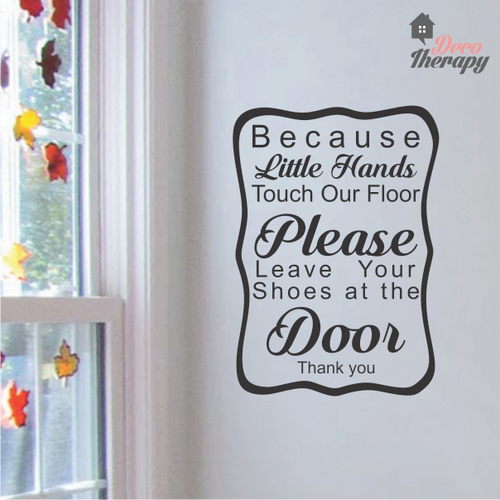 Little Hands Touch Our Floor V2 Wall Sticker