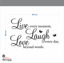 Load image into Gallery viewer, Live Laugh Love V2 Wall Sticker