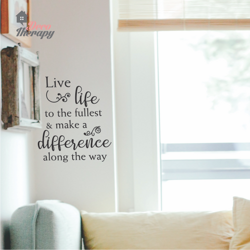 Live Life To The Fullest Wall Sticker
