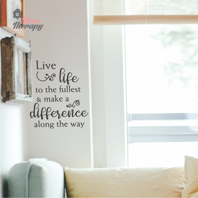 Live Life To The Fullest Wall Sticker