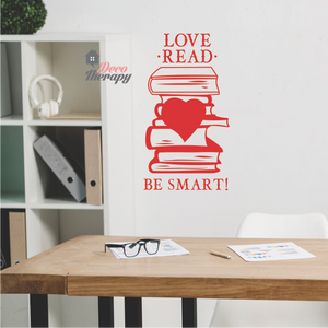 Love Read Be Smart Wall Sticker