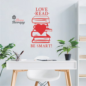 Love Read Be Smart Wall Sticker