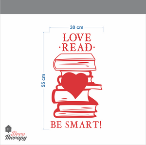 Love Read Be Smart Wall Sticker