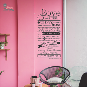 Love Is Corinthians V3 Wall Sticker