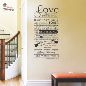 Love Is Corinthians V3 Wall Sticker