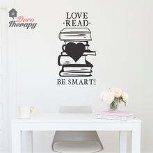 Load image into Gallery viewer, Love Read Be Smart Wall Sticker