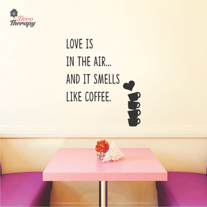 Love Smells Like Coffee V1 Wall Sticker