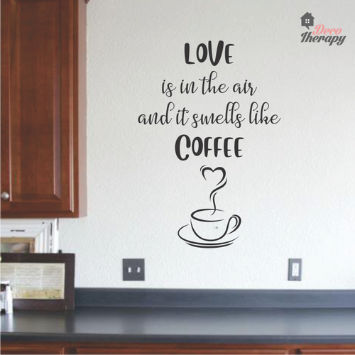 Love Smells Like Coffee V2 Wall Sticker