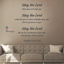 Load image into Gallery viewer, May The Lord Bless You Numbers Wall Sticker