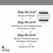 Load image into Gallery viewer, May The Lord Bless You Numbers Wall Sticker