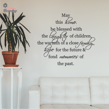 Load image into Gallery viewer, May This Home Be Blessed V1 Wall Sticker