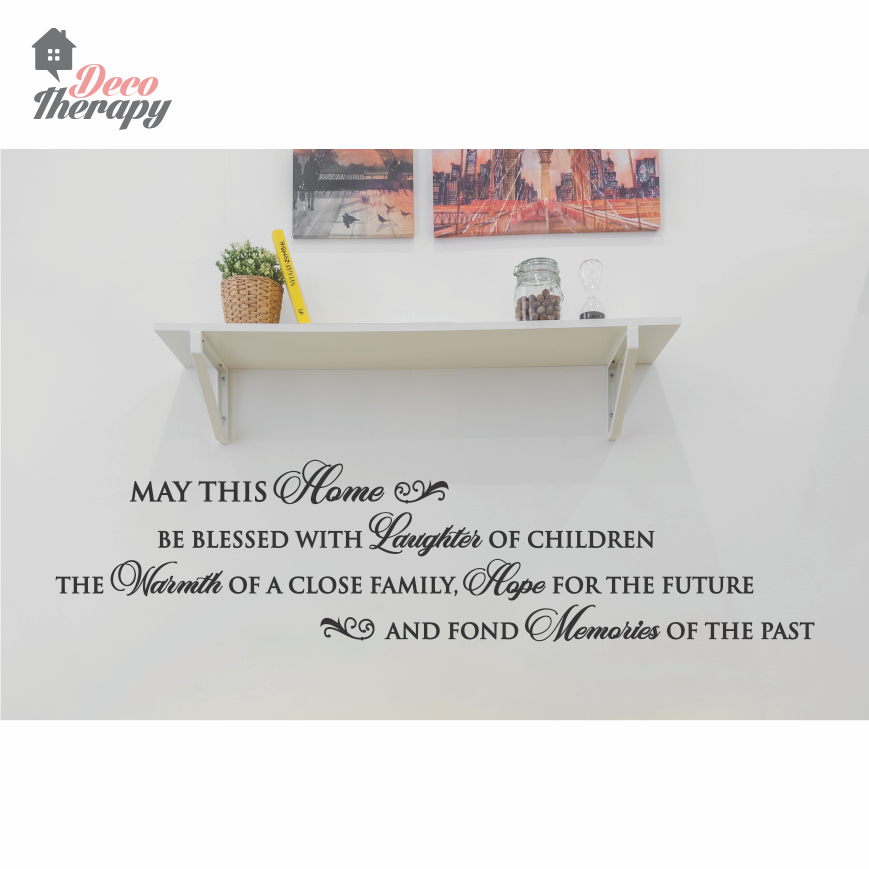 May This Home Be Blessed V2 Wall Sticker