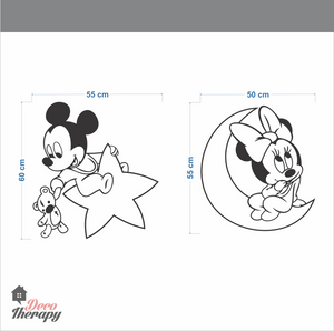 Mickey Minnie Baby Wall Sticker