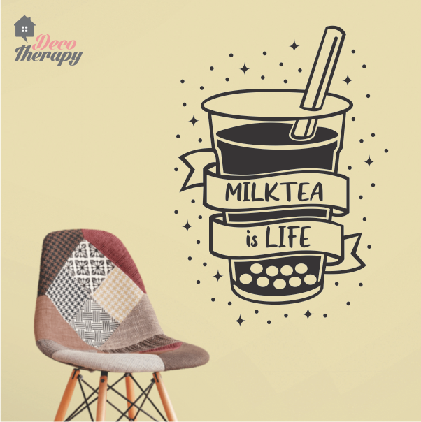 Milktea Is Life Wall Sticker
