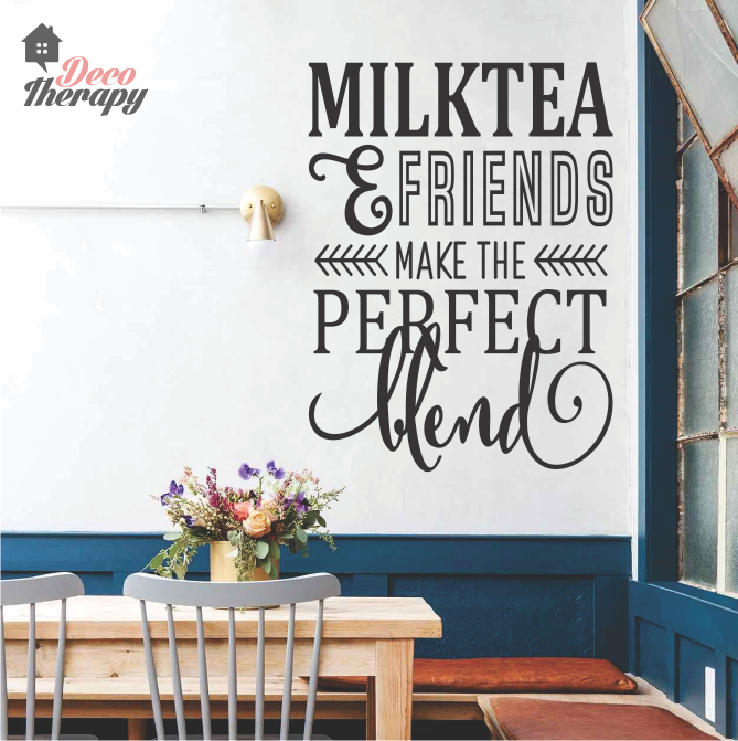 Milktea & Friends Make The Perfect Blend Wall Sticker