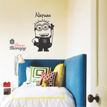 Load image into Gallery viewer, Customized Name Despicable Me Pick Me Design Wall Sticker