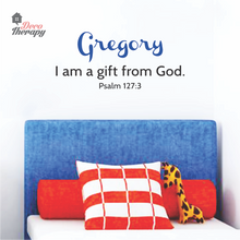 Load image into Gallery viewer, Customized Name I Am A Gift From God Design Wall Sticker