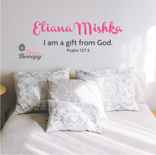 Load image into Gallery viewer, Customized Name I Am A Gift From God Design Wall Sticker