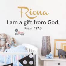 Load image into Gallery viewer, Customized Name I Am A Gift From God Design Wall Sticker