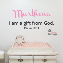 Load image into Gallery viewer, Customized Name I Am A Gift From God Design Wall Sticker