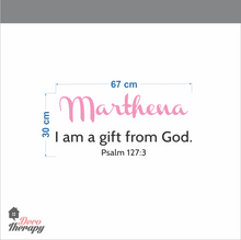 Load image into Gallery viewer, Customized Name I Am A Gift From God Design Wall Sticker