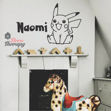 Load image into Gallery viewer, Customized Name Pokemon Pikachu Design Wall Sticker