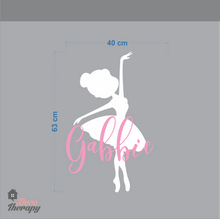 Load image into Gallery viewer, Customized Name Ballerina Design Wall Sticker