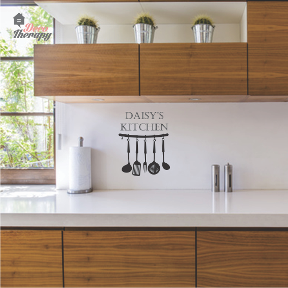 Customized Name Kitchen Design Wall Sticker