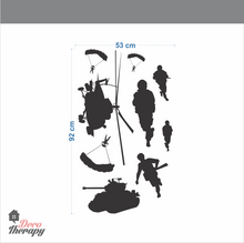 Load image into Gallery viewer, Customized Name Military Soldiers Design Wall Sticker