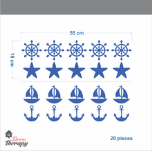 Load image into Gallery viewer, Nautical Pattern Wall Sticker