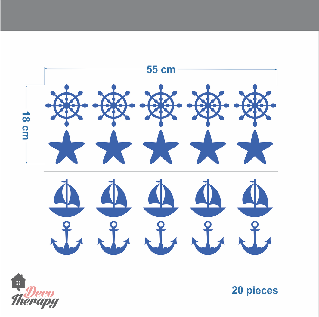 Nautical Pattern Wall Sticker