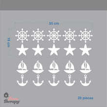 Load image into Gallery viewer, Nautical Pattern Wall Sticker