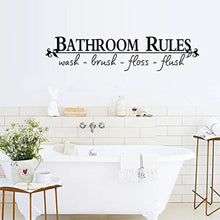 Load image into Gallery viewer, Bathroom Rules Wall Sticker