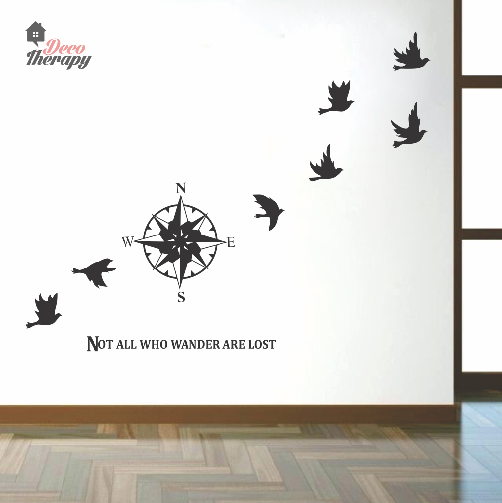 Not All Who Wander Are Lost Flying Birds Wall Sticker