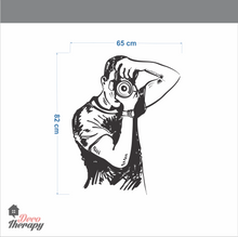 Load image into Gallery viewer, Photographer With Photo Camera Wall Sticker