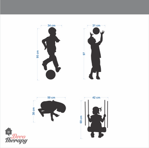 Playing Kids Wall Sticker