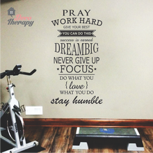 Load image into Gallery viewer, Pray Work Hard Dream Big Wall Sticker