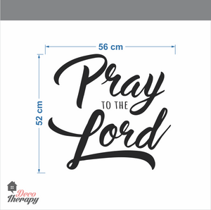 Pray To The Lord Wall Sticker