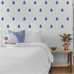 Raindrop Pattern Wall Sticker