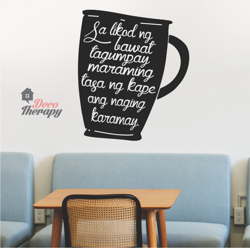 Sa Likod Ng Bawat Tagumpay - Cup Wall Sticker