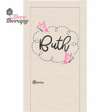 Load image into Gallery viewer, Customized Name Scarlett With Butterflies Design Wall Sticker