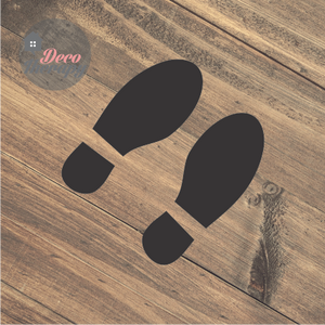 Shoe Mark Foot Step for Social Distancing Floor Decal