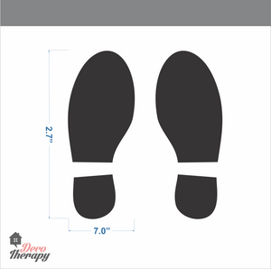 Shoe Mark Foot Step for Social Distancing Floor Decal