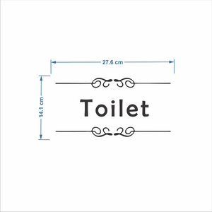 Sign Toilet Wall Decals