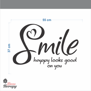 Smile Happy Looks Good Wall Sticker