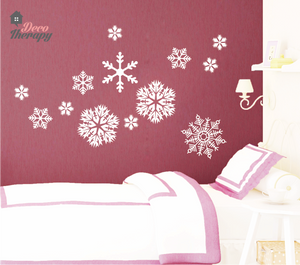 Christmas Snowflakes V1 Wall Sticker