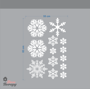 Christmas Snowflakes V1 Wall Sticker